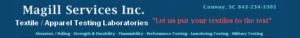 Government Approved Textile Testing Labs at Magill Services INC. for all your testing needs military, public service, municipal and more. 